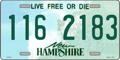 NH license plate 1162183