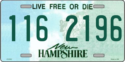 NH license plate 1162196