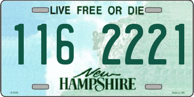 NH license plate 1162221