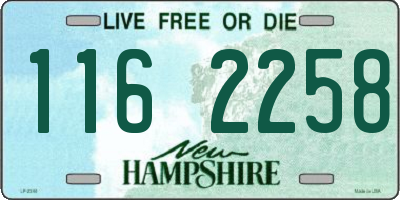 NH license plate 1162258