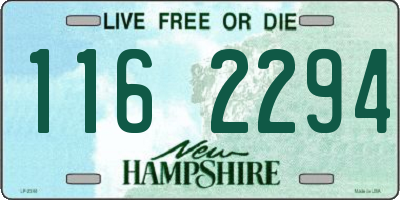 NH license plate 1162294
