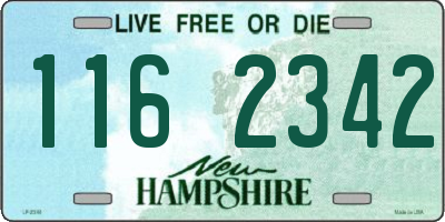 NH license plate 1162342
