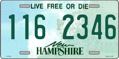 NH license plate 1162346