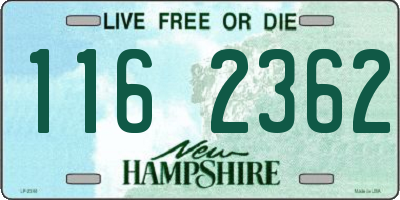 NH license plate 1162362
