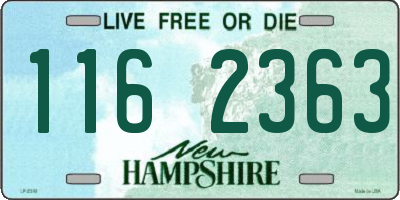 NH license plate 1162363