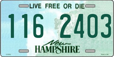 NH license plate 1162403