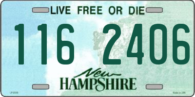 NH license plate 1162406