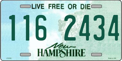 NH license plate 1162434