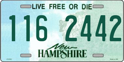 NH license plate 1162442