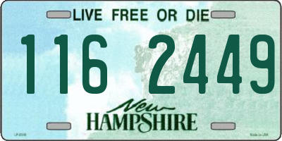 NH license plate 1162449