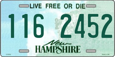 NH license plate 1162452