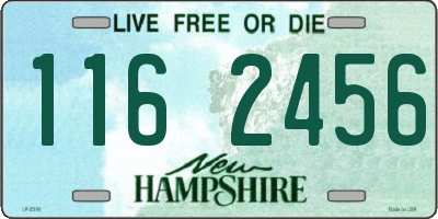 NH license plate 1162456
