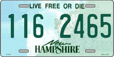 NH license plate 1162465