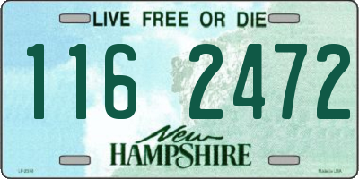 NH license plate 1162472
