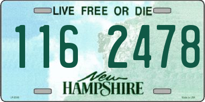 NH license plate 1162478