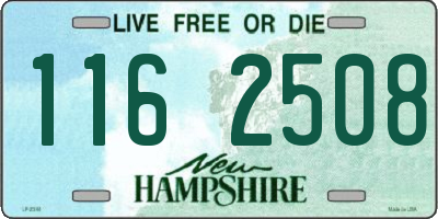 NH license plate 1162508