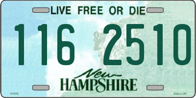 NH license plate 1162510