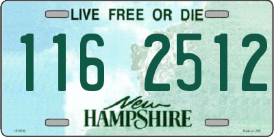 NH license plate 1162512