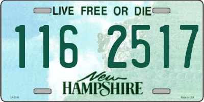 NH license plate 1162517