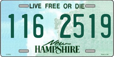 NH license plate 1162519