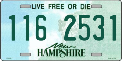 NH license plate 1162531