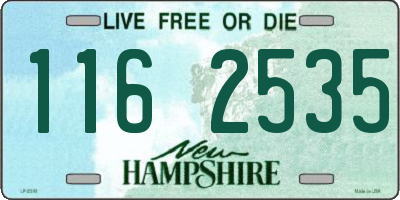 NH license plate 1162535