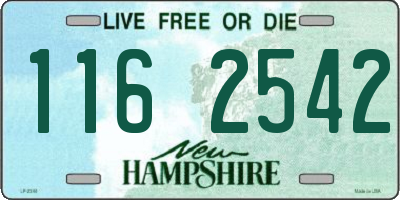 NH license plate 1162542