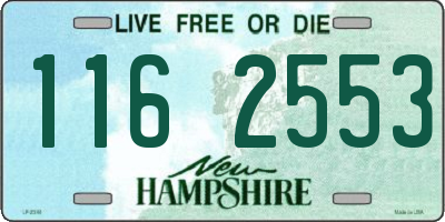 NH license plate 1162553