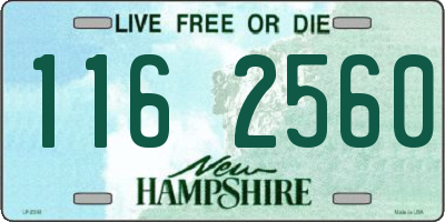 NH license plate 1162560