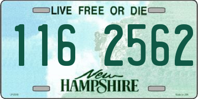 NH license plate 1162562