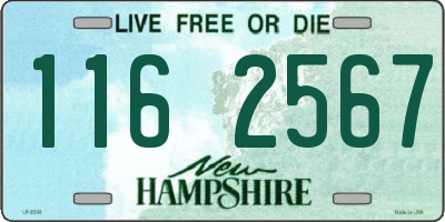 NH license plate 1162567