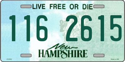 NH license plate 1162615