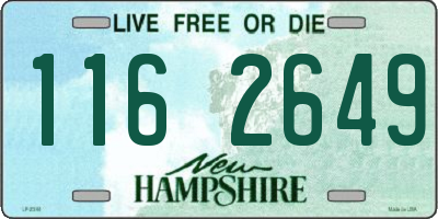 NH license plate 1162649