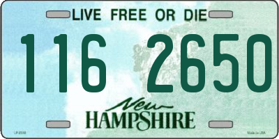 NH license plate 1162650