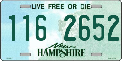 NH license plate 1162652