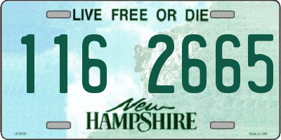 NH license plate 1162665