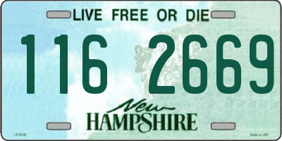 NH license plate 1162669