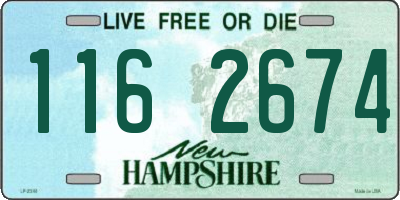 NH license plate 1162674