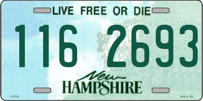 NH license plate 1162693
