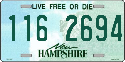 NH license plate 1162694