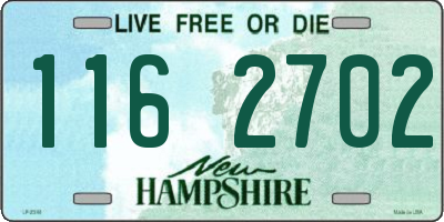 NH license plate 1162702