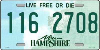 NH license plate 1162708