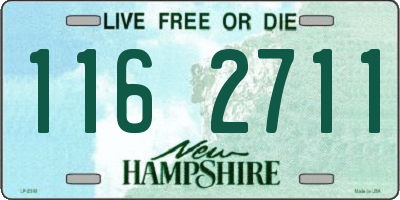 NH license plate 1162711