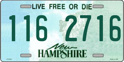 NH license plate 1162716