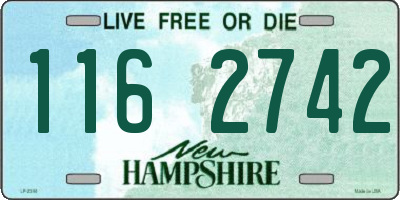 NH license plate 1162742