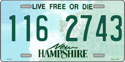NH license plate 1162743