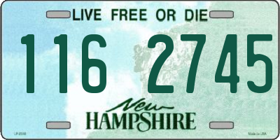 NH license plate 1162745