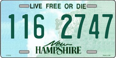 NH license plate 1162747