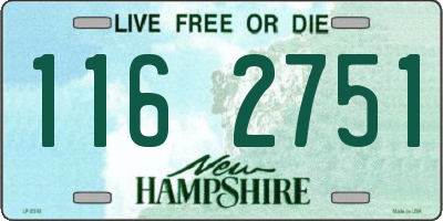 NH license plate 1162751