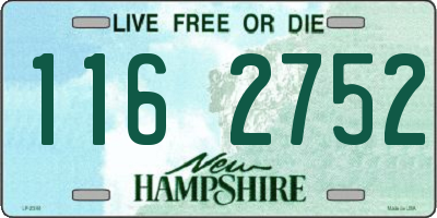 NH license plate 1162752